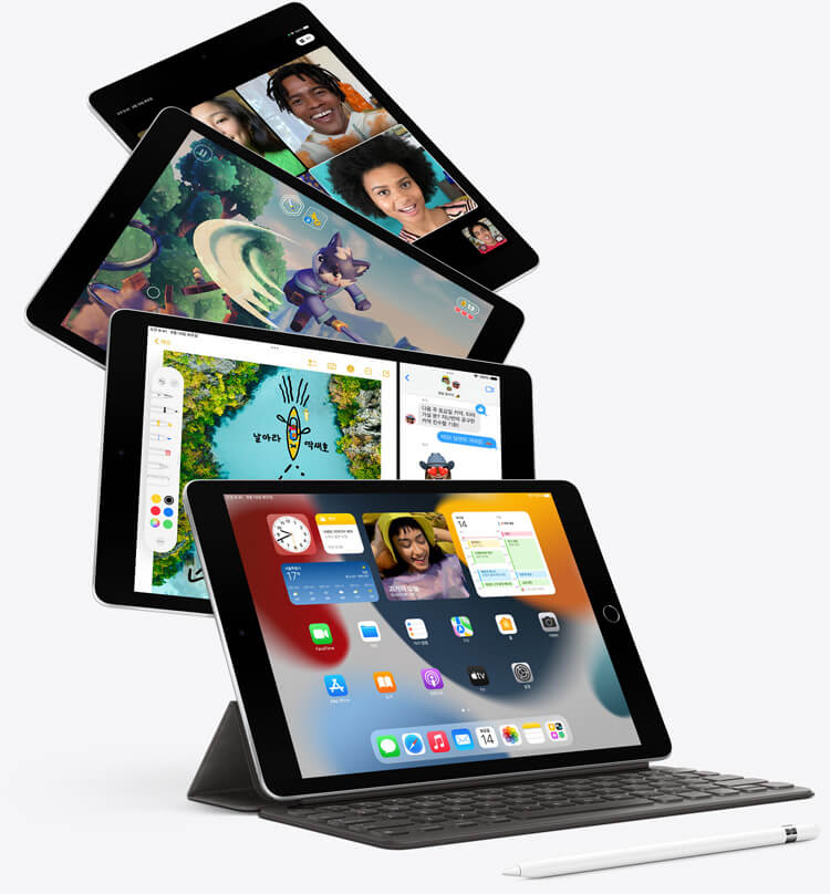 iPad와 Smart Keyboard  및 Apple Pencil